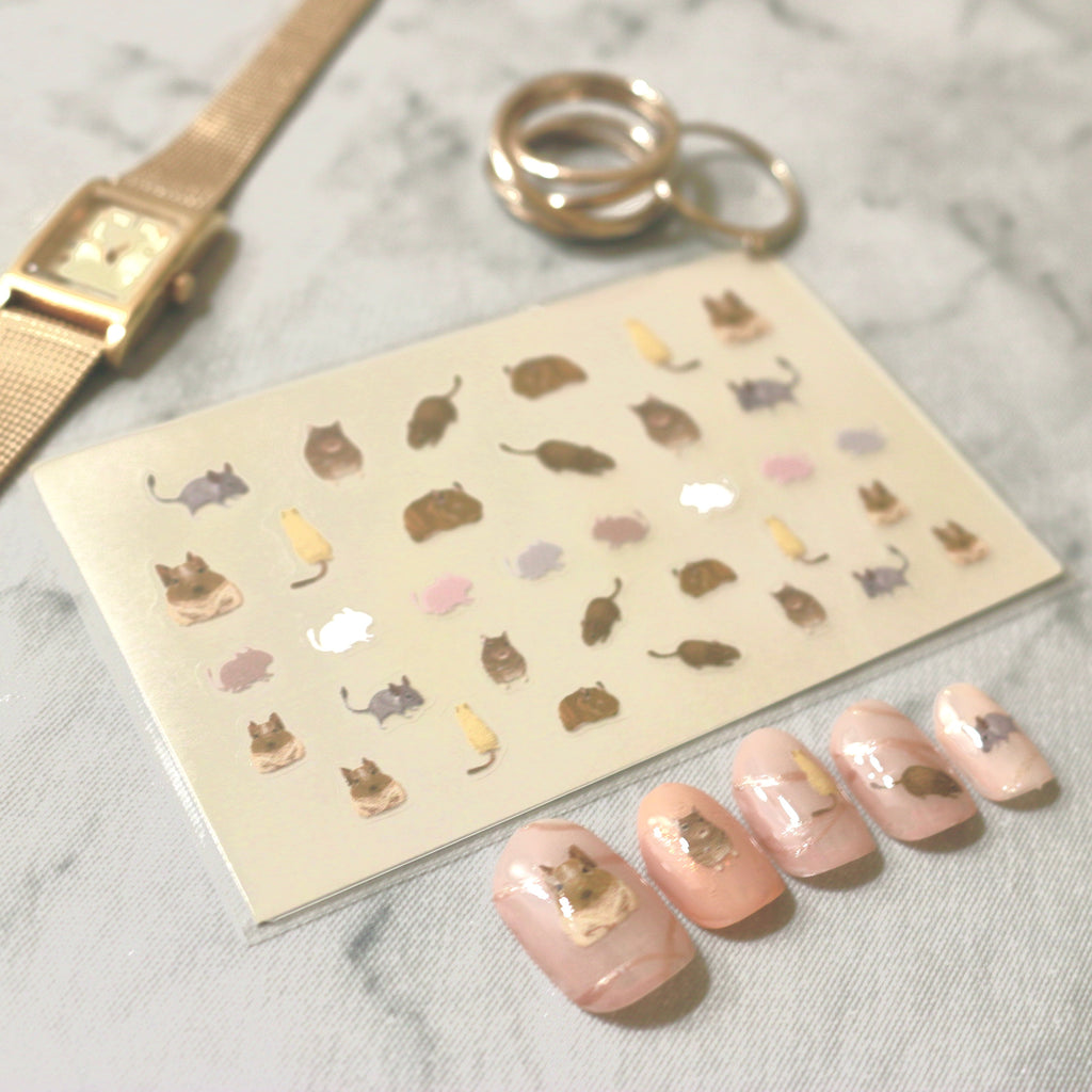 Degu nail stickers