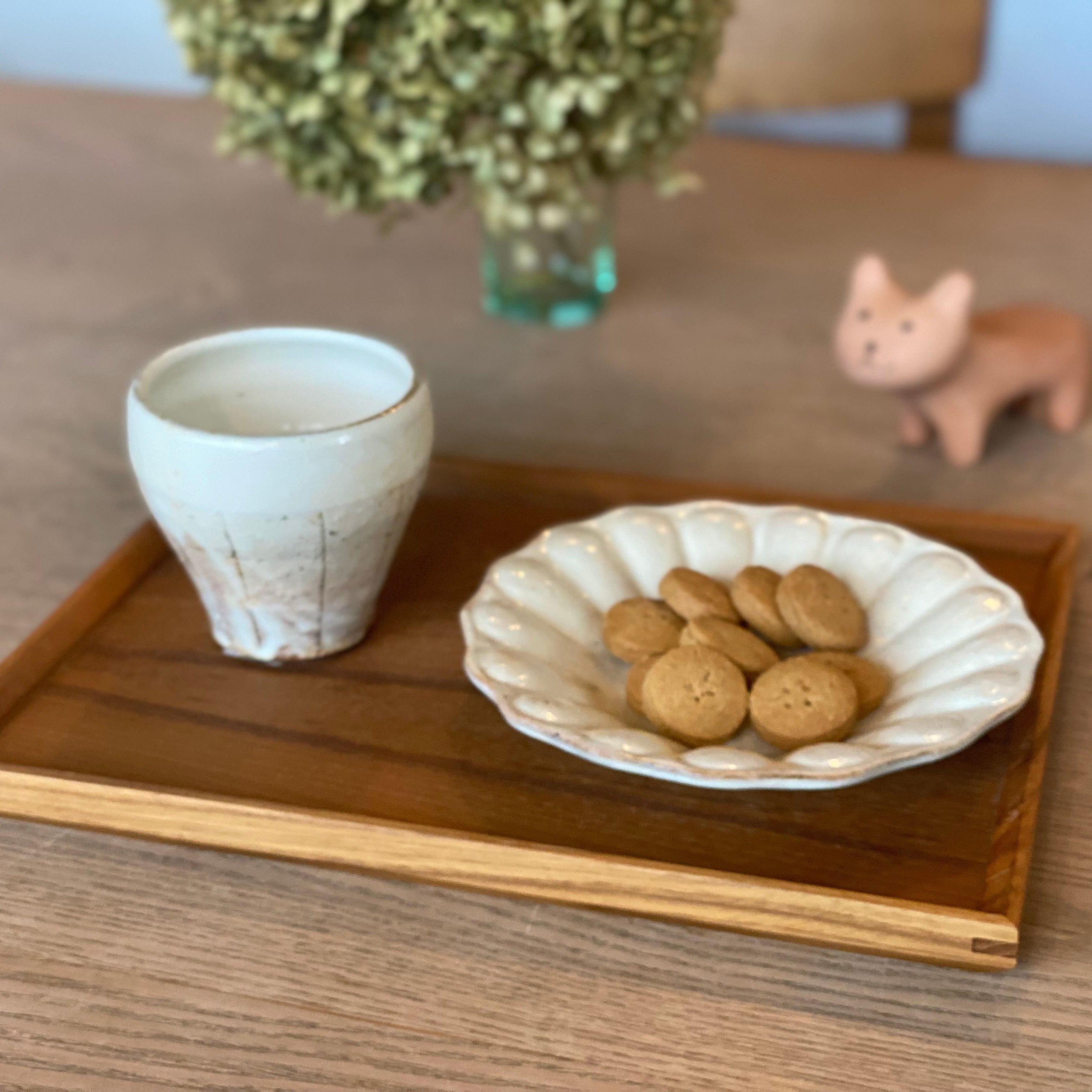 Petal-shaped Deep Plate, Small, Tetsuchiri | Furutani Pottery (Shigaraki Ware Ceramic) [Fu51]