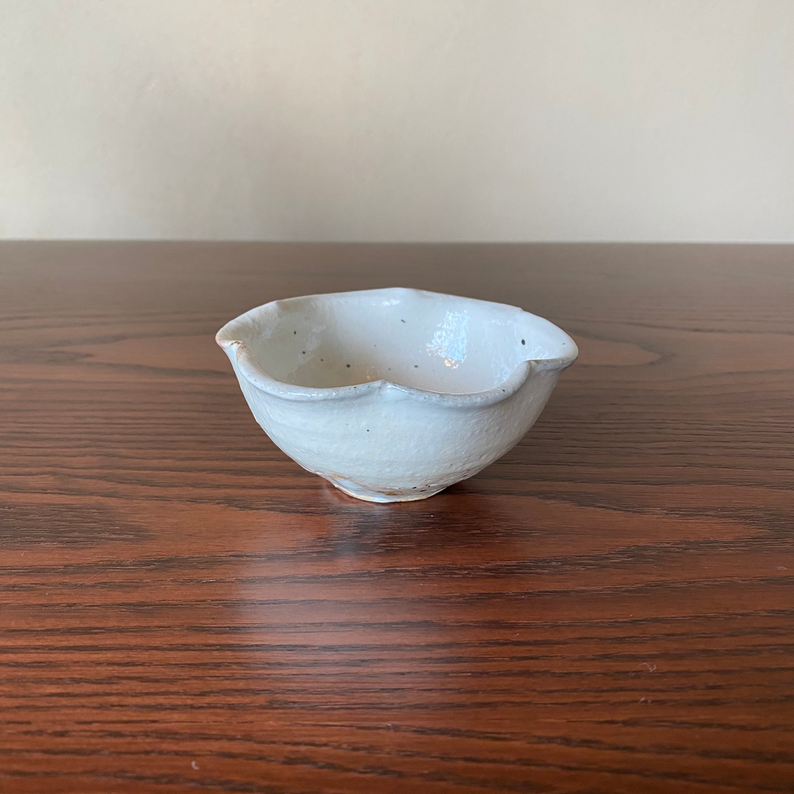 輪花豆鉢 鉄散｜古谷製陶所（信楽焼 陶器）【古64】