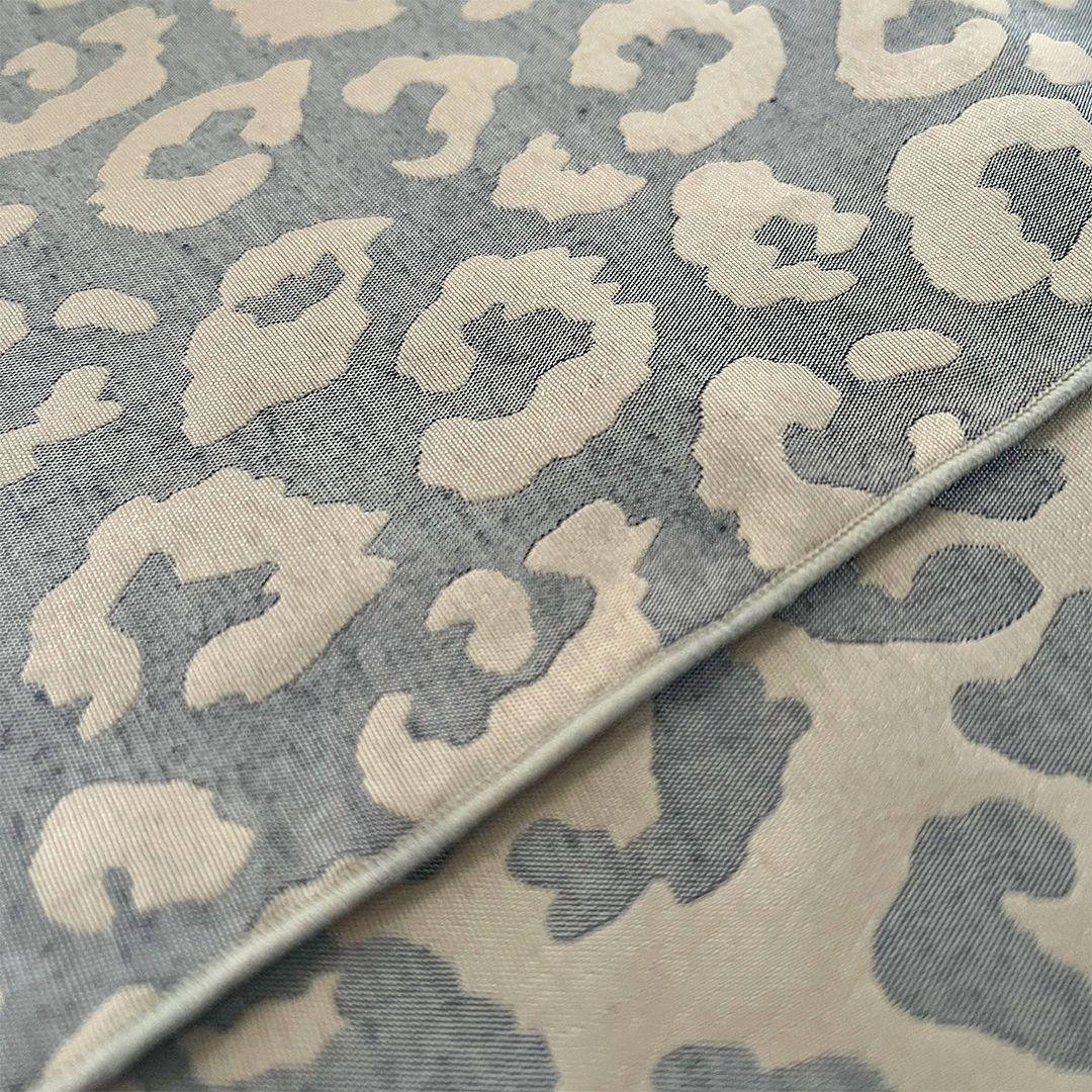 Heko Obi (Soft Sash) for Adults - Leopard Print Reversible Heko Obi in Greige