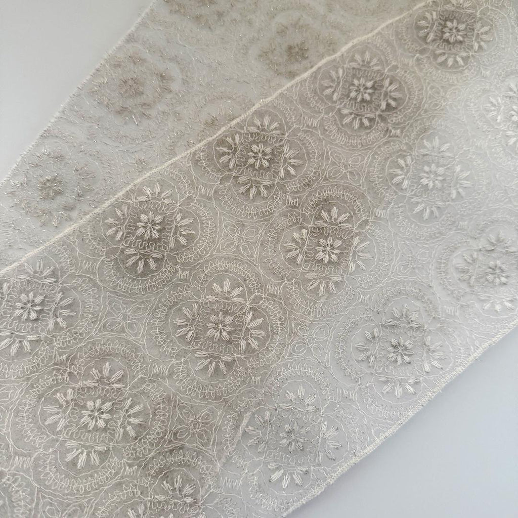 [Reasonable訳あり] Haneri Collar with Snowflake Embroidery, Lace Haneri, Champagne, Cute, Gold Thread, All Seasons, Even Summer