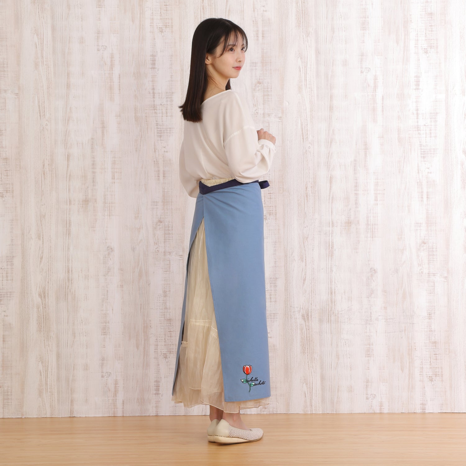 [Michelle Machoto] Michelle Machoto Plain Sommelier Apron D-0601-1