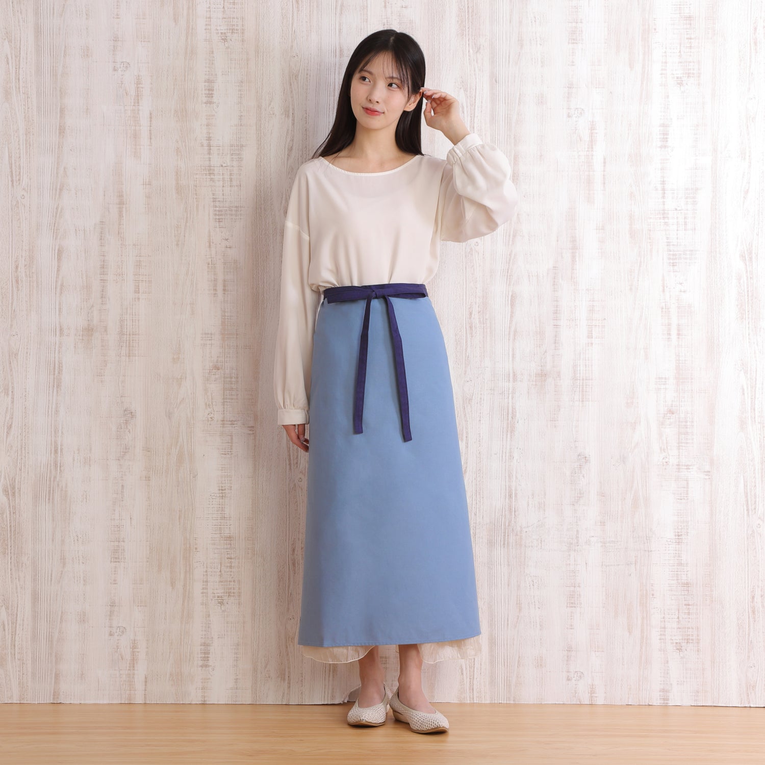 [Michelle Machoto] Michelle Machoto Plain Sommelier Apron D-0601-1