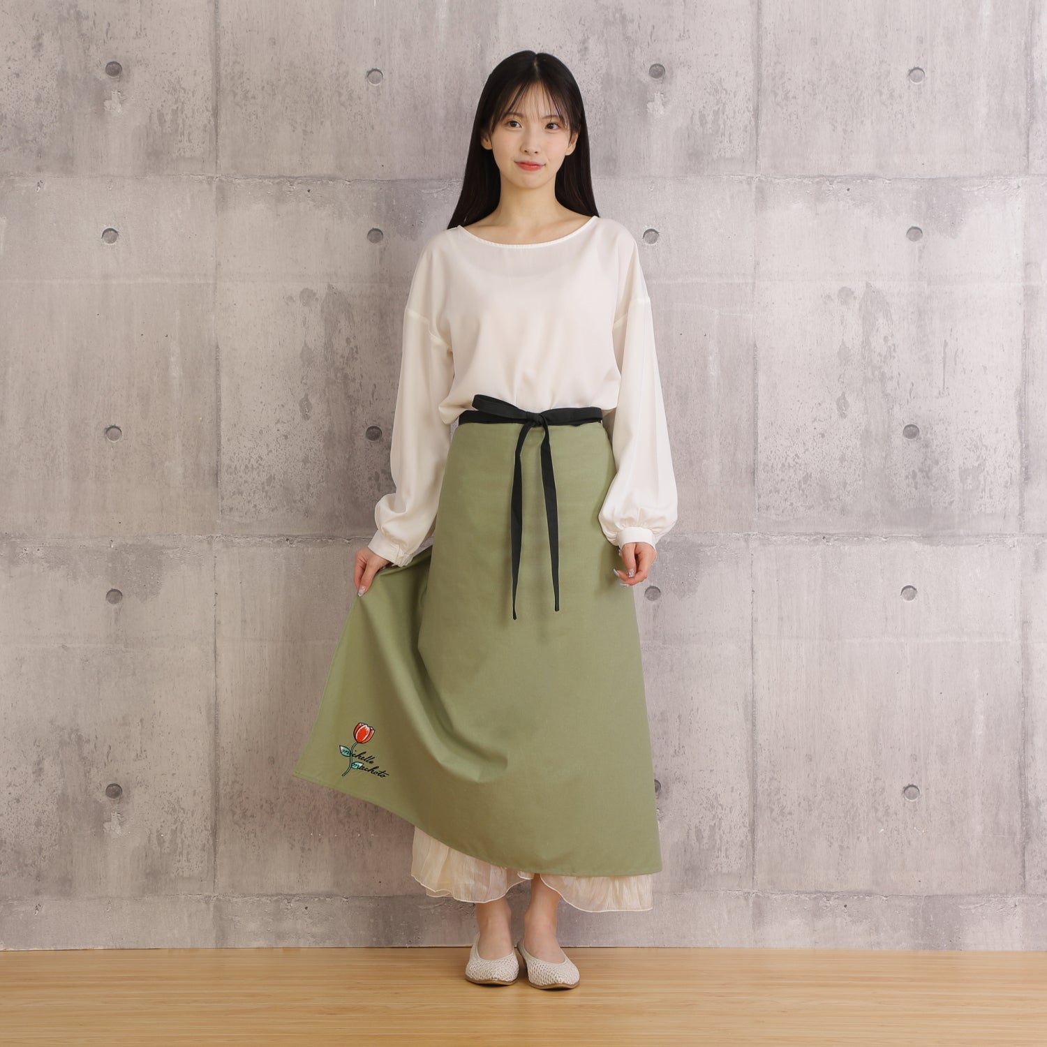 [Michelle Machoto] Plain Sommelier Apron D-0603-1