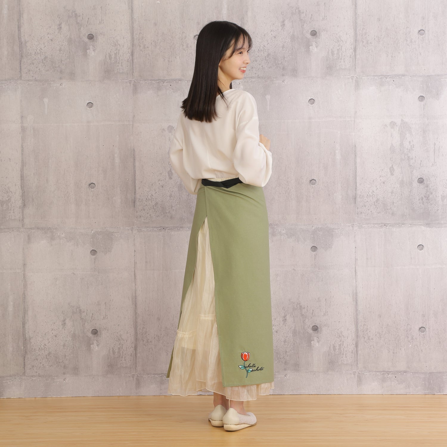 [Michelle Machoto] Plain Sommelier Apron D-0603-1