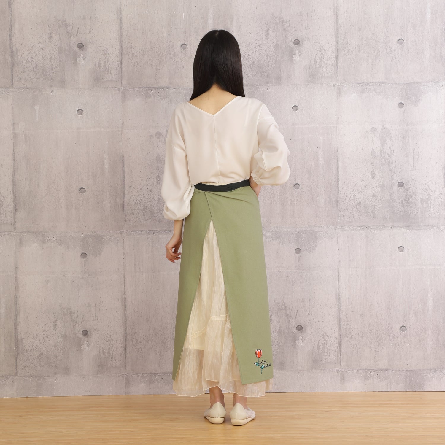 [Michelle Machoto] Plain Sommelier Apron D-0603-1