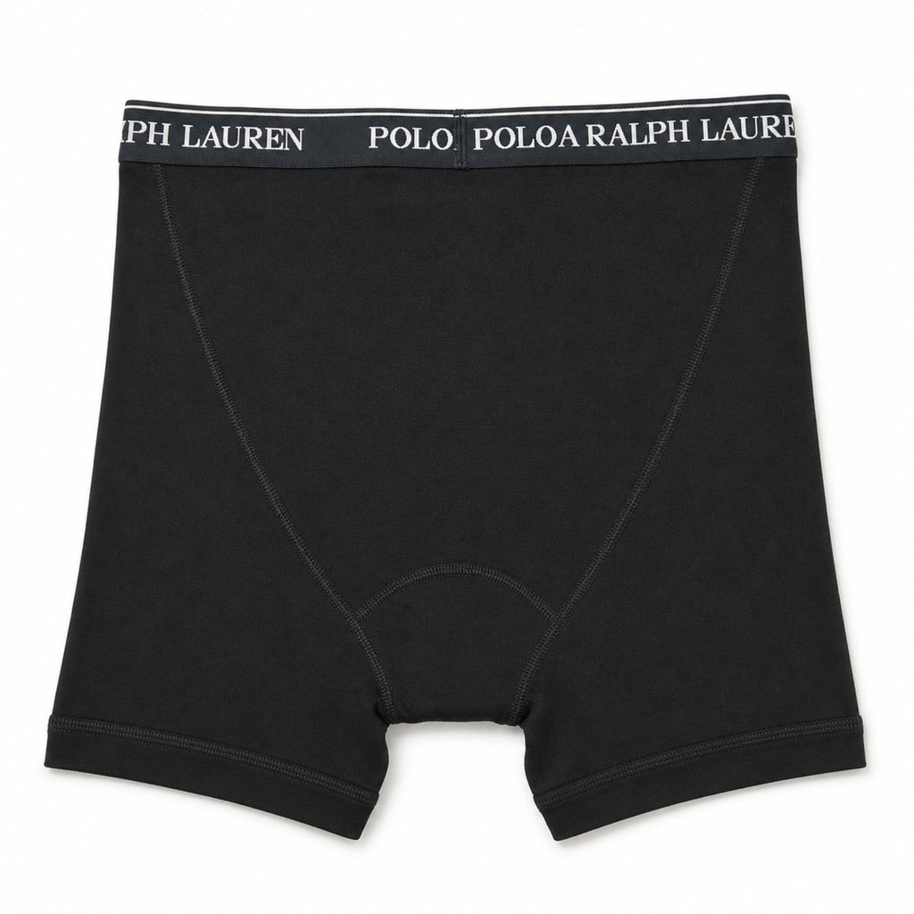 POLO RALPH LAUREN Men's Boxer Briefs Black NCBBP pr43-ncbbp