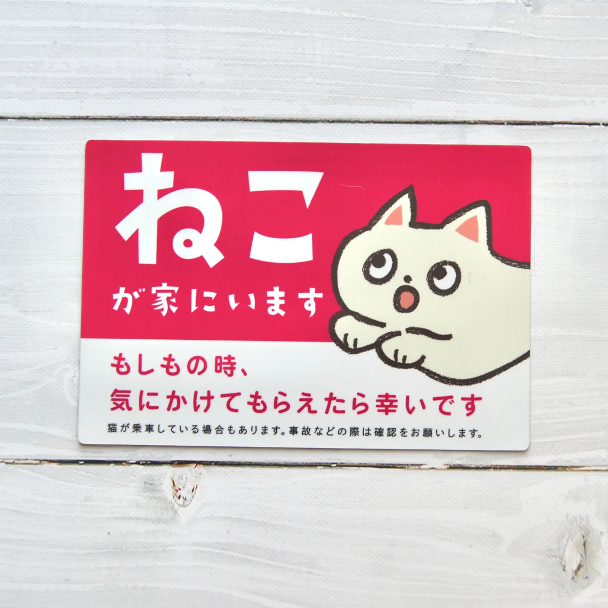 Car Magnet | Cat At Home (Pet Disaster Preparedness Car Sign)