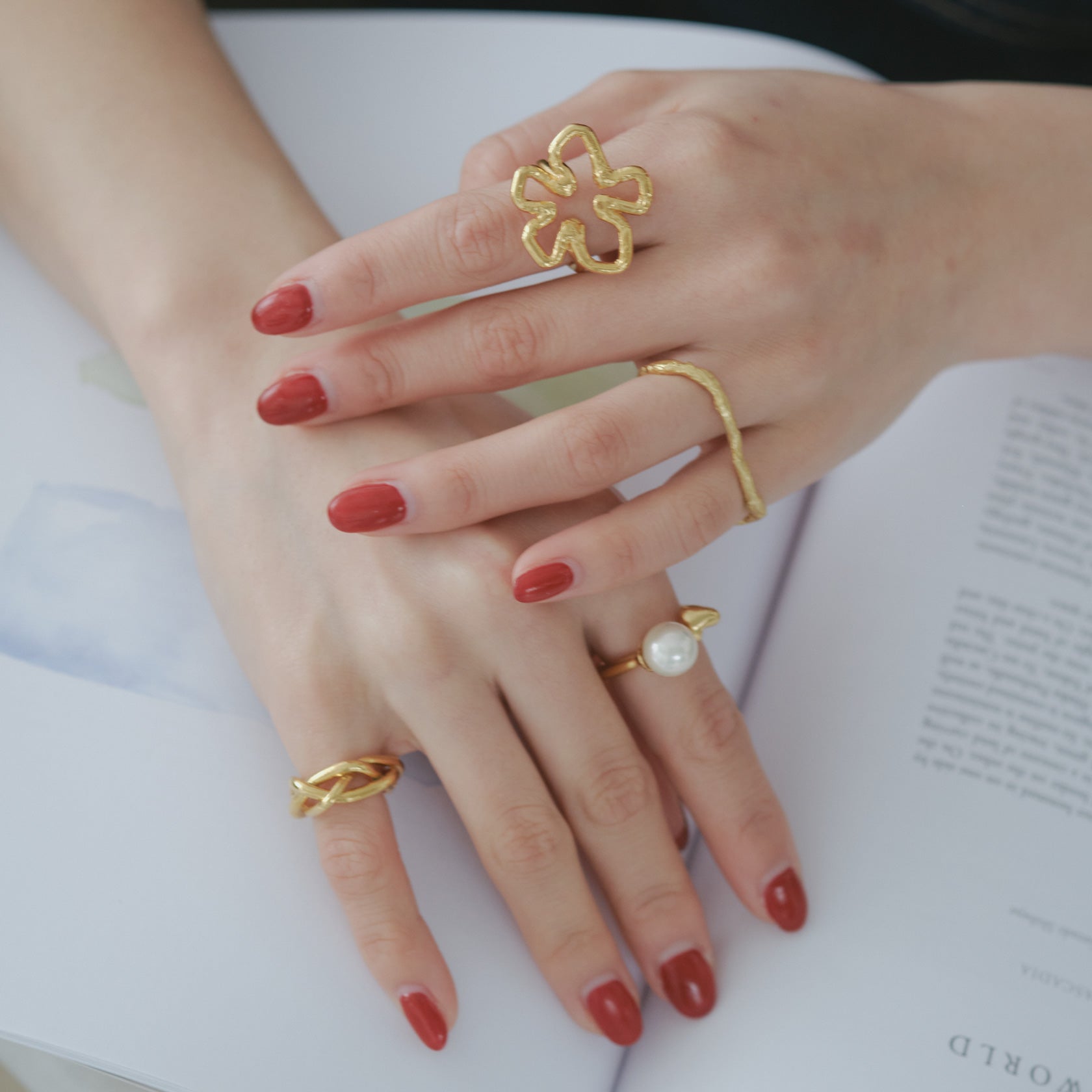 Tube Flower Ring