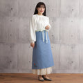 [Michelle Machoto] Michelle Machoto Aonotsugazakura Pattern Sommelier Apron D-0601-2