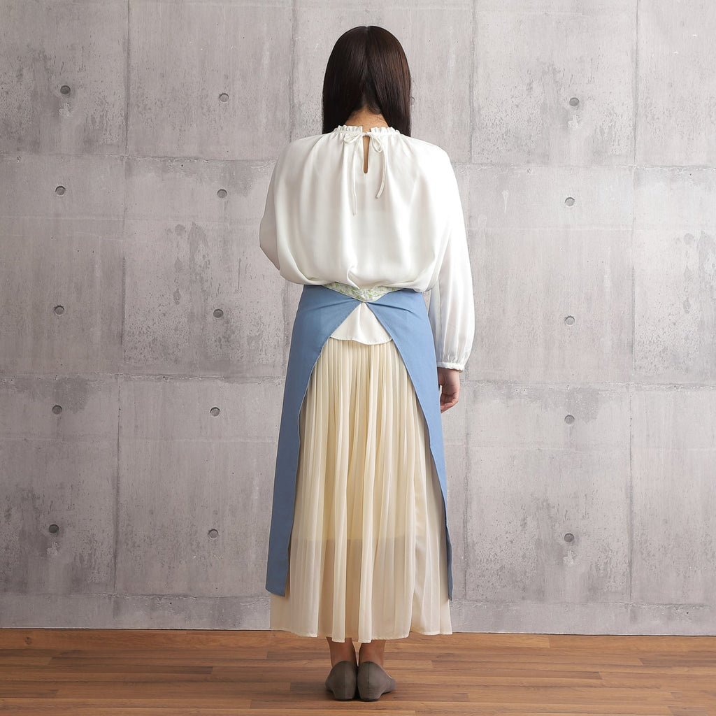 [Michelle Machoto] Michelle Machoto Aonotsugazakura Pattern Sommelier Apron D-0601-2