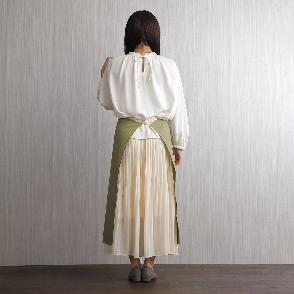 [Michelle Machoto] Michelle Machoto Chickweed Pattern Sommelier Apron D-0603-2