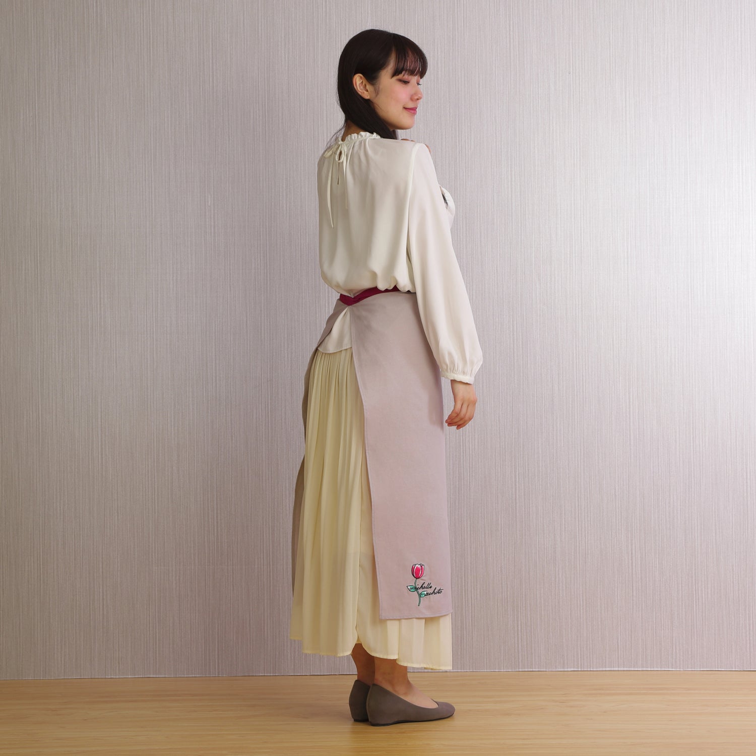 [Michelle Machoto] Michelle Machoto Plain Sommelier Apron D-0602-1