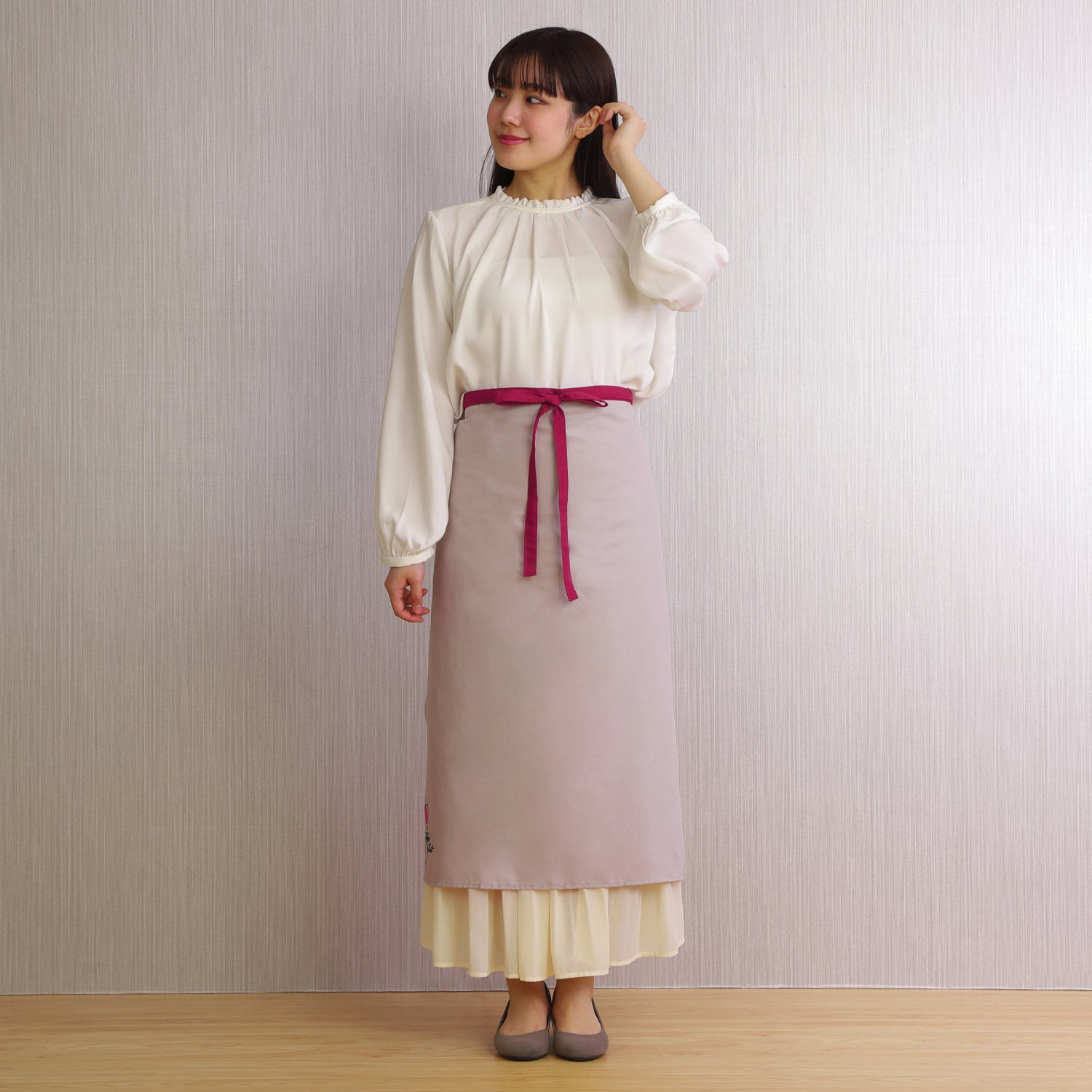 [Michelle Machoto] Michelle Machoto Plain Sommelier Apron D-0602-1