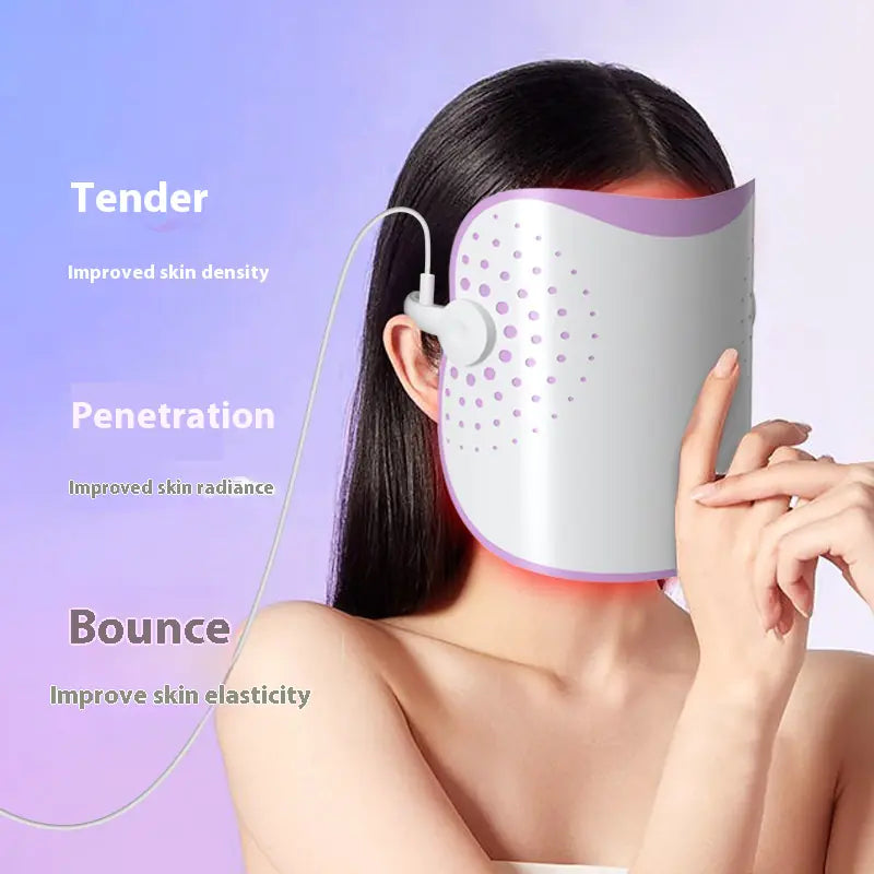 Photon IPL LED Beauty Mask | Light Therapy for Skin Rejuvenation | At-Home